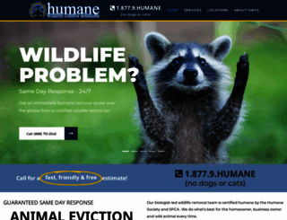 humanewildlifecontrolsolutions.com screenshot