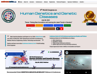 humangenetics.geneticconferences.com screenshot