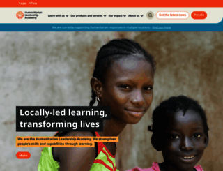 humanitarianleadershipacademy.org screenshot