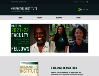 humanities-institute.usf.edu screenshot