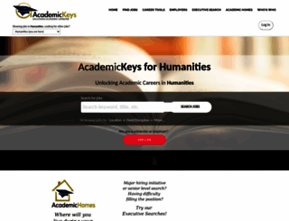 humanities.academickeys.com screenshot