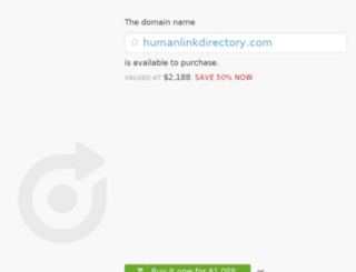 humanlinkdirectory.com screenshot