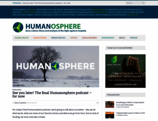 humanosphere.org screenshot
