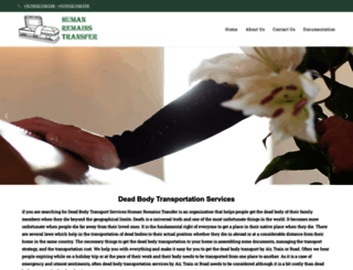 humanremainstransfer.com screenshot