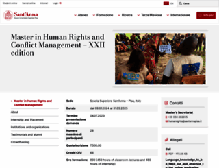 humanrights.dirpolis.sssup.it screenshot