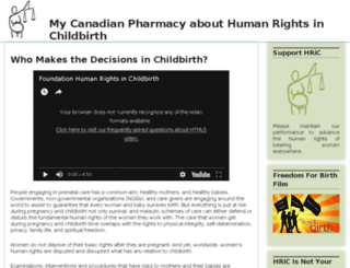 humanrightsinchildbirth.com screenshot