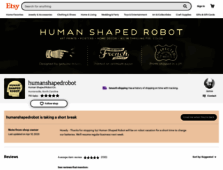 humanshapedrobot.com screenshot
