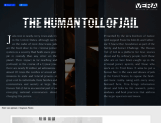 humantollofjail.vera.org screenshot