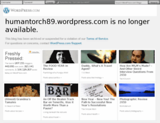 humantorch89.wordpress.com screenshot