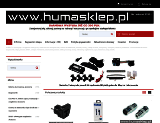 humasklep.pl screenshot
