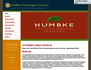 humbkepsychologicalservices.com screenshot