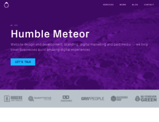 humblemeteor.com screenshot