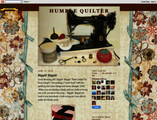 humblequilter.blogspot.com screenshot