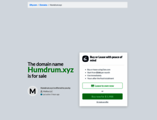 humdrum.xyz screenshot