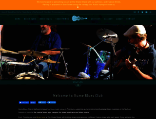 humebluesclub.com screenshot