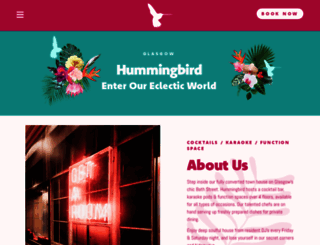hummingbirdglasgow.co.uk screenshot