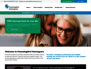 hummingbirdhearingcare.co.uk screenshot