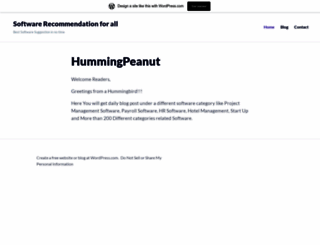 hummingpeanut.wordpress.com screenshot