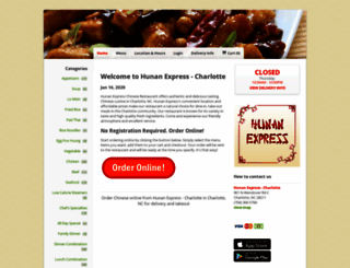 hunanexpressnc.com screenshot