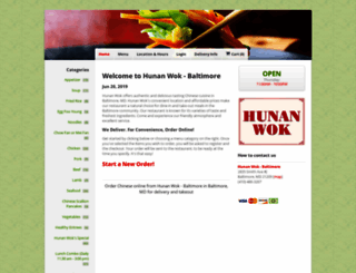 hunanwokbaltimore.com screenshot