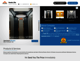 hundalifts.com screenshot