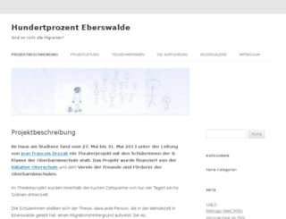 hundertprozent-eberswalde.de screenshot