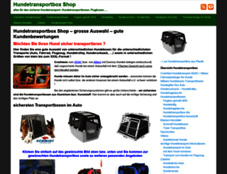 hundetransportbox-shop.de screenshot