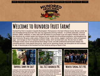 hundredfruitfarm.com screenshot