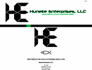hunekeenterprises.com screenshot