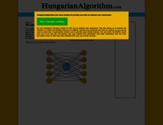 hungarianalgorithm.com screenshot