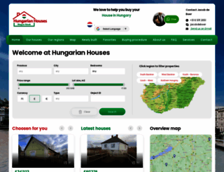 hungarianhouses.com screenshot