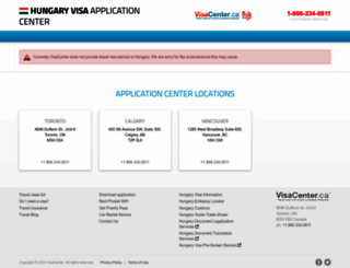 hungary.visacenter.ca screenshot