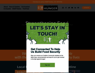 hungercoalition.org screenshot