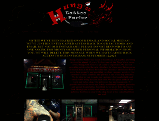 hungstattooparlor.com screenshot