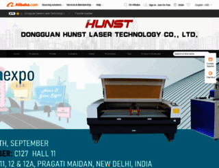hunstlaser.en.alibaba.com screenshot