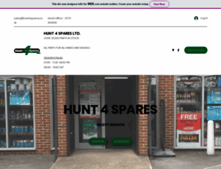 hunt4spares.co.uk screenshot