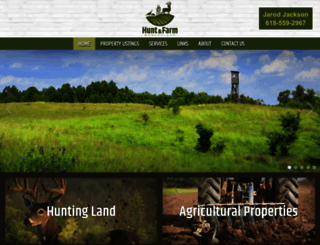 huntandfarmrealty.com screenshot