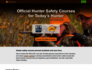 hunter-ed.com screenshot