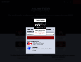 hunter.com screenshot