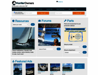 hunter.sailboatowners.com screenshot