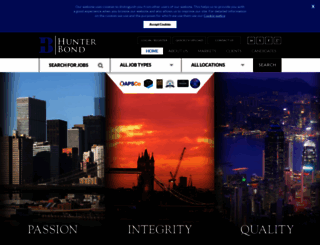 hunterbond.com screenshot