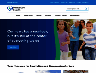 hunterdonhealthcare.org screenshot