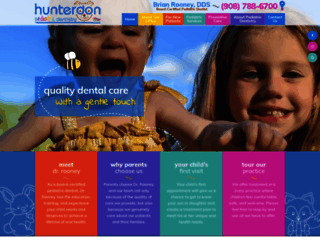 hunterdonpediatricdental.com screenshot