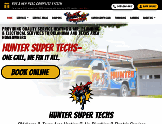 hunterheatandair.com screenshot