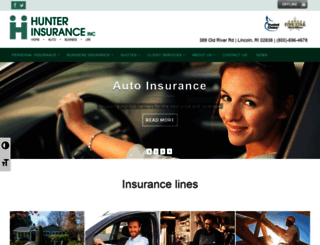 hunterinsurance.net screenshot