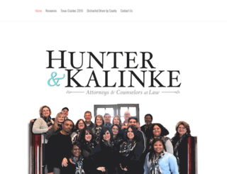 hunterkalinke.com screenshot