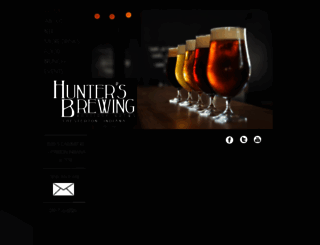 huntersbrewing.com screenshot