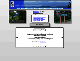 huntersglencove.com screenshot