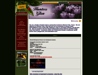 huntersglenmctx.org screenshot