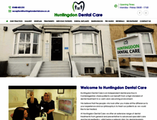 huntingdondentalcare.co.uk screenshot